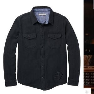 Outerknown Blanket Shirt Pitch BLACK Men's Medium M Limited Joey Landreth Guitar